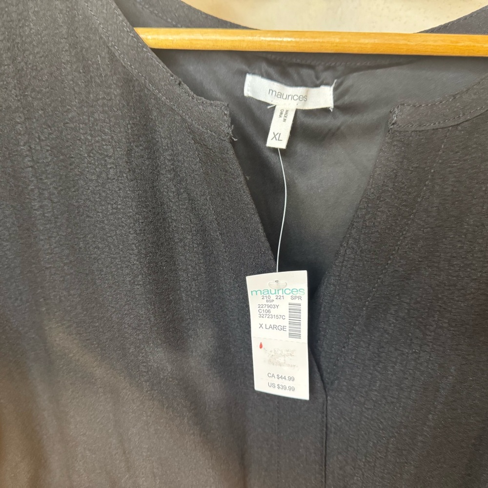 Maurices Charcoal V-Neck Dress - Picture 2 of 4